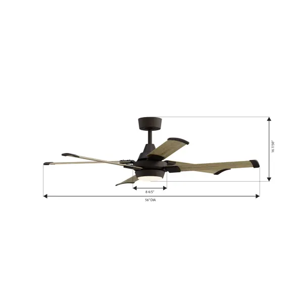 Soarin 56" 5CCT LED Smart Ceiling Fan - Image 4
