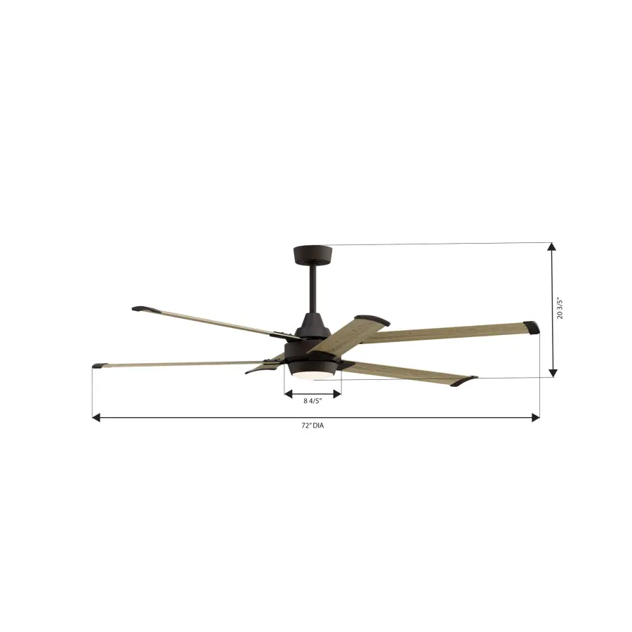 Soarin 72" 5CCT LED Smart Ceiling Fan - Image 4