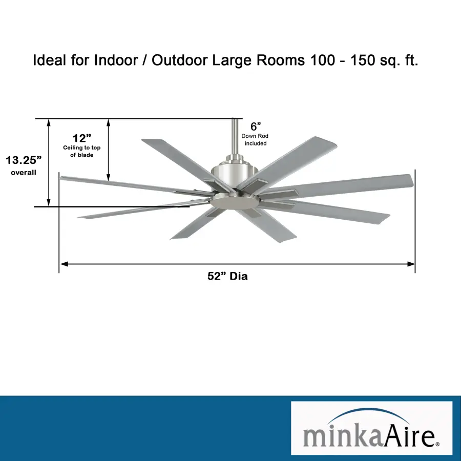 Xtreme H2O 52" Outdoor Ceiling Fan - Image 6