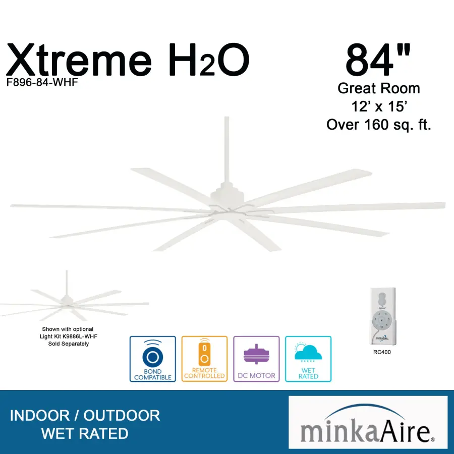 Xtreme H2O 84" Ceiling Fan - Image 3