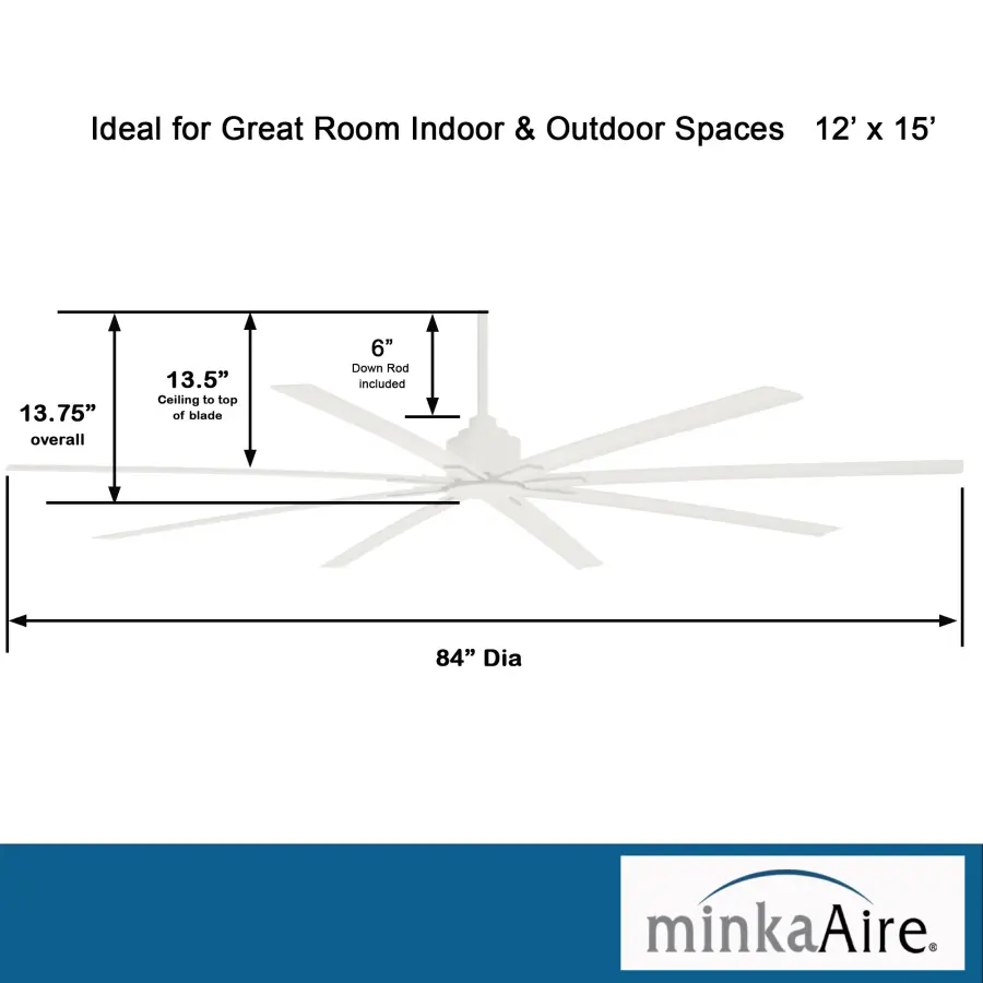 Xtreme H2O 84" Ceiling Fan - Image 4