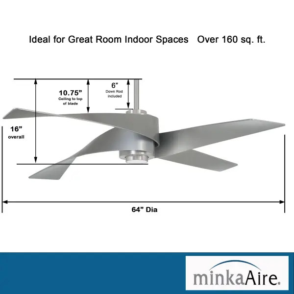 Artemis IV 64" LED Ceiling Fan - Image 4