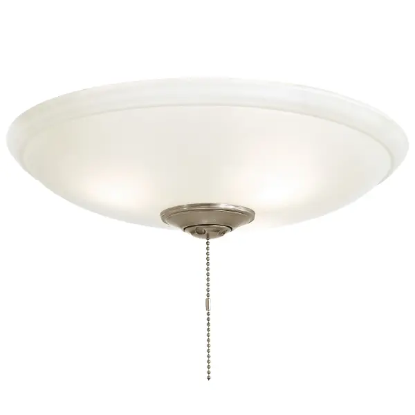 This compact 12-inch LED light kit delivers 900 lumens of bright, high-CRI light through frosted white glass. Perfect for ceiling fan conversions or replacing outdated fixtures in smaller spaces.
