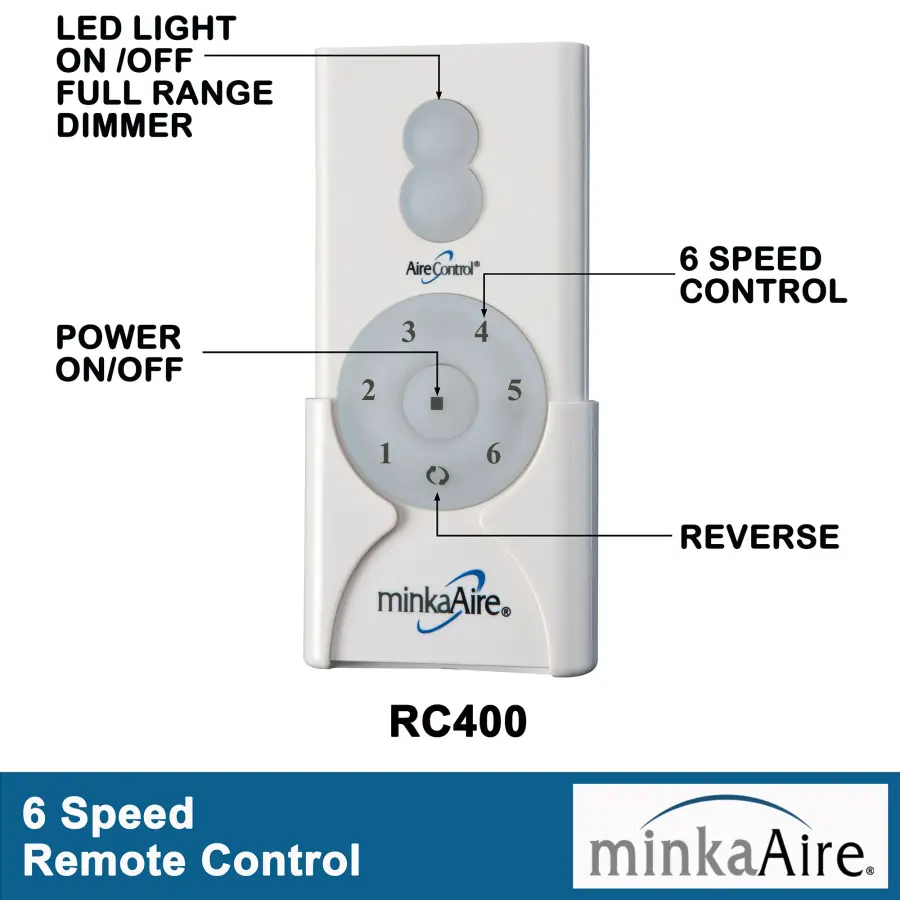 AireControl Wing Hand Held Fan Remote Control