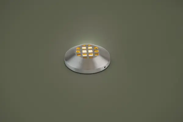 LED Landscape surface mount indicator luminaire for both soft and hard ground applications. The indicator light is perfect for outdoor applications, including wells and ponds, decks and patios, inground, as well as ceiling and wall applications.  Factory sealed and IP68 Rated for Wet Locations or continuous immersion up to 5 meters underwater.  Each indicator light includes 10' of low voltage burial cable, direct burial gel-filled wire nuts.  Magnetic Power supply is required.
