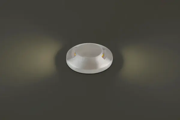 LED Landscape surface mount indicator luminaire for both soft and hard ground applications. The indicator light is perfect for outdoor applications, including wells and ponds, decks and patios, inground, as well as ceiling and wall applications. Factory sealed and IP68 Rated for Wet Locations or continuous immersion up to 5 meters underwater. Each indicator light includes 10' of low voltage burial cable, direct burial gel-filled wire nuts. Magnetic Power supply is required. Collection: 2571 Sub-Brand: Landscape Finish: Stainless Steel Notes: 2In Surface Indicator Bi Direction 3000K Width: 2.88" Height: 0.63" Length: 2.88" Weight: 0.86 lb Extension from Wall: 2.88" Bulbs Included Number of Bulbs: 1 Maximum Wattage: 2.80 W Bulb Type: Module Light Source: LED Delivered Lumens: 5.00 lm Color Temperature: 3000 K CRI: 85 Dimmable Beam Spread: 180.00° Rated Average Life: 60000 Voltage: 9.00 V Material: Stainless Steel Country of Origin: China Safety Listing: UL, cUL LED Manufacturer Warranty: 10 Year