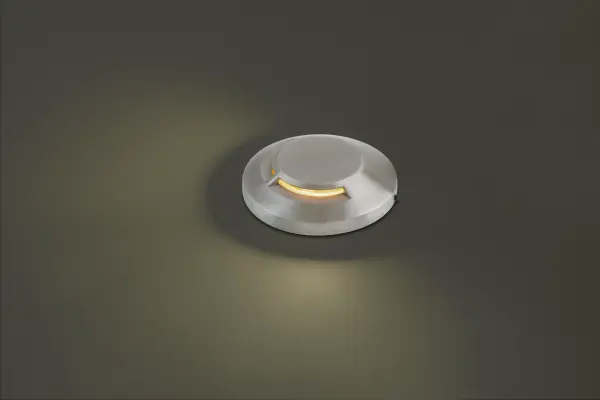 LED Landscape surface mount indicator luminaire for both soft and hard ground applications. The indicator light is perfect for outdoor applications, including wells and ponds, decks and patios, inground, as well as ceiling and wall applications.  Factory sealed and IP68 Rated for Wet Locations or continuous immersion up to 5 meters underwater.  Each indicator light includes 10' of low voltage burial cable, direct burial gel-filled wire nuts.  Magnetic Power supply is required.