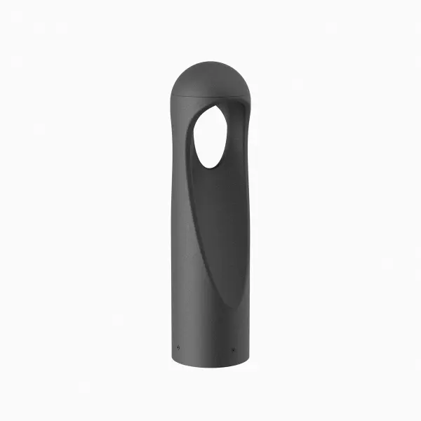A solid pathway bollard light with a nice contemporary design. Available in 3 finishes black, bronze, granite, made from solid die-cast corrosion resistant aluminum alloy, the 12V Passage Bollard Light stands strong against tough environments, including protection from powerful water jets. Collection: Scoop Finish: Granite on Aluminum Width: 6.00" Height: 22.00" Length: 6.00" Weight: 7.72 lb Extension from Wall: 6.00" Bulbs Included Number of Bulbs: 24 Maximum Wattage: 0.37 W Bulb Type: Module Light Source: LED Delivered Lumens: 335.00 lm Color Temperature: 3000 K CRI: 90 Dimmable Beam Spread: 140.00° Rated Average Life: 50000 Voltage: 9.00 V Material: Die-cast aluminum Country of Origin: China Safety Listing: UL, cUL LED