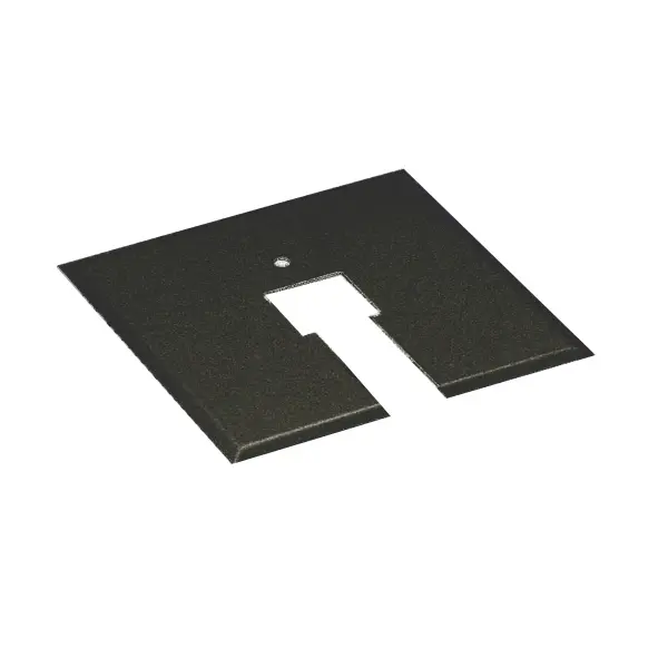 120V Track systems are modular and can be designed for multiple applications in nearly any interior environment. Canopy plates can be used with H, J/J2, and L track systems to cover the junction box and leave no visible gaps after the track and power connector are installed.