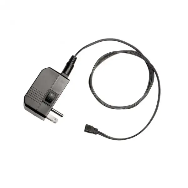 Low Voltage plug-in Class 2 electronic transformer designed to be used as a plug-and-play style transformer.  Contains an on/off toggle switch at the base and a 72" detachable cord.  Models that end in -T include a lead cable for InvisiLED Tape Light systems, and models that end in -S include a lead wire for Line and Straight Edge under cabinet lighting systems.  Inherently protected and power limited, protecting the lighting system from both normal and abnormal short circuits.  Built-in auto reset, soft start, short and overload circuit protection features.  The soft start delayed start feature extends lamp life by delaying the abrupt inrush current to the lamp.