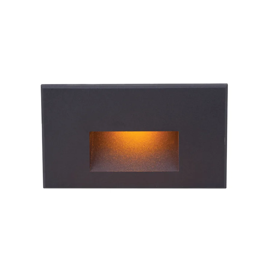 Led100 LED Step and Wall Light in Black on Aluminum