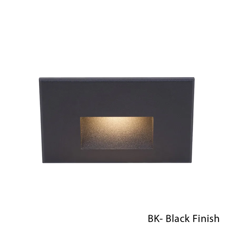 Led100 LED Step and Wall Light in Black on Aluminum