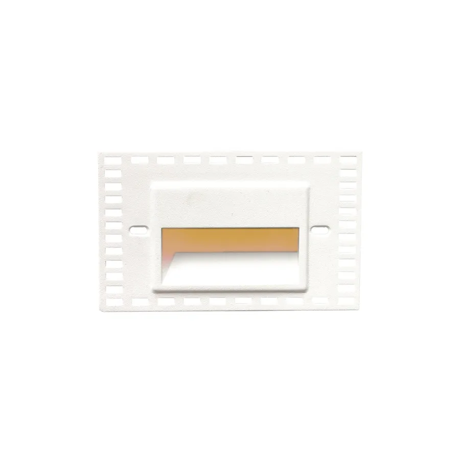 Led100 LED Step and Wall Light in White on Aluminum