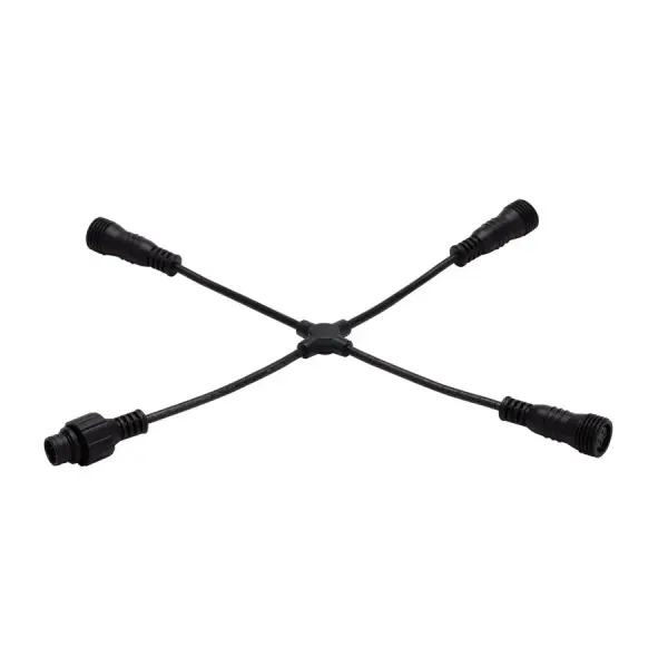 Connectors for InvisiLED® 12V Outdoor Tape Light to create a layout specifically designed for your application.  Includes lead wires, joiner cables, and 3 or 4 way connectors.  All connectors are equipped with gaskets for water tight sealing.