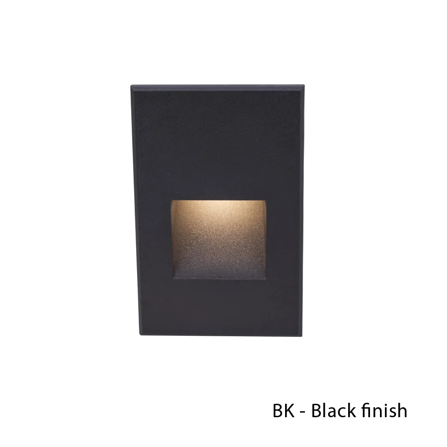 Led200 LED Step and Wall Light in Black on Aluminum