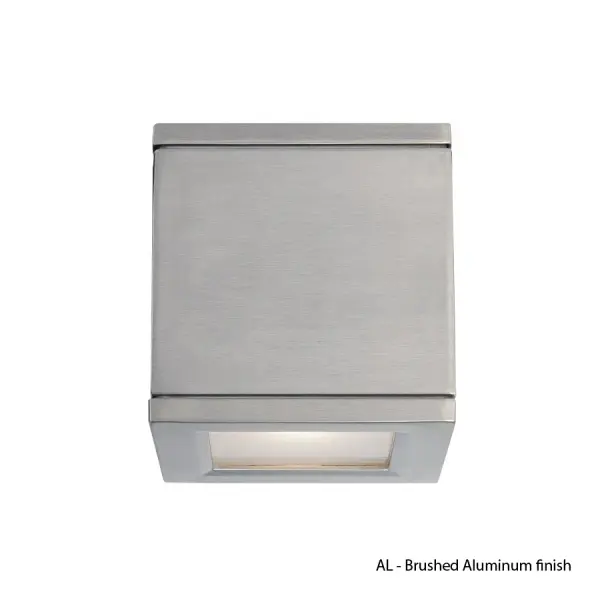 Available in single and twin light configurations, this die-cast aluminum LED wall luminaire is Wet Location listed for a broad range of exterior lighting applications. Designed with a square profile, this version of Rubix mounts upwards or downwards.