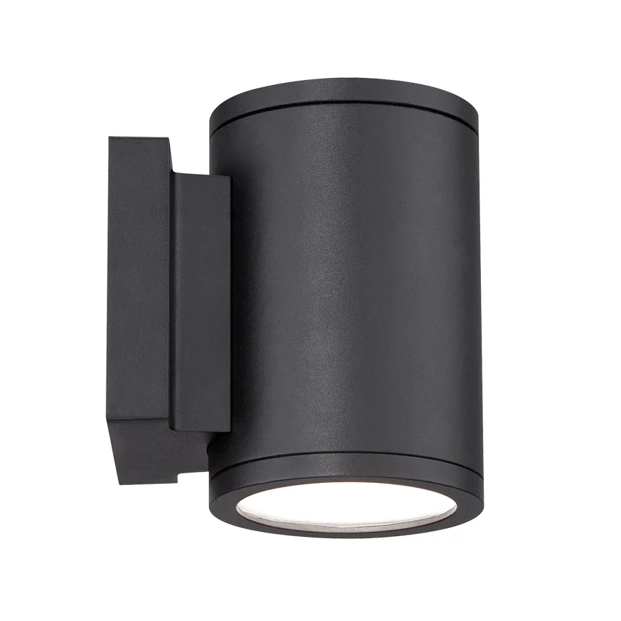 Tube LED Wall Light in Black