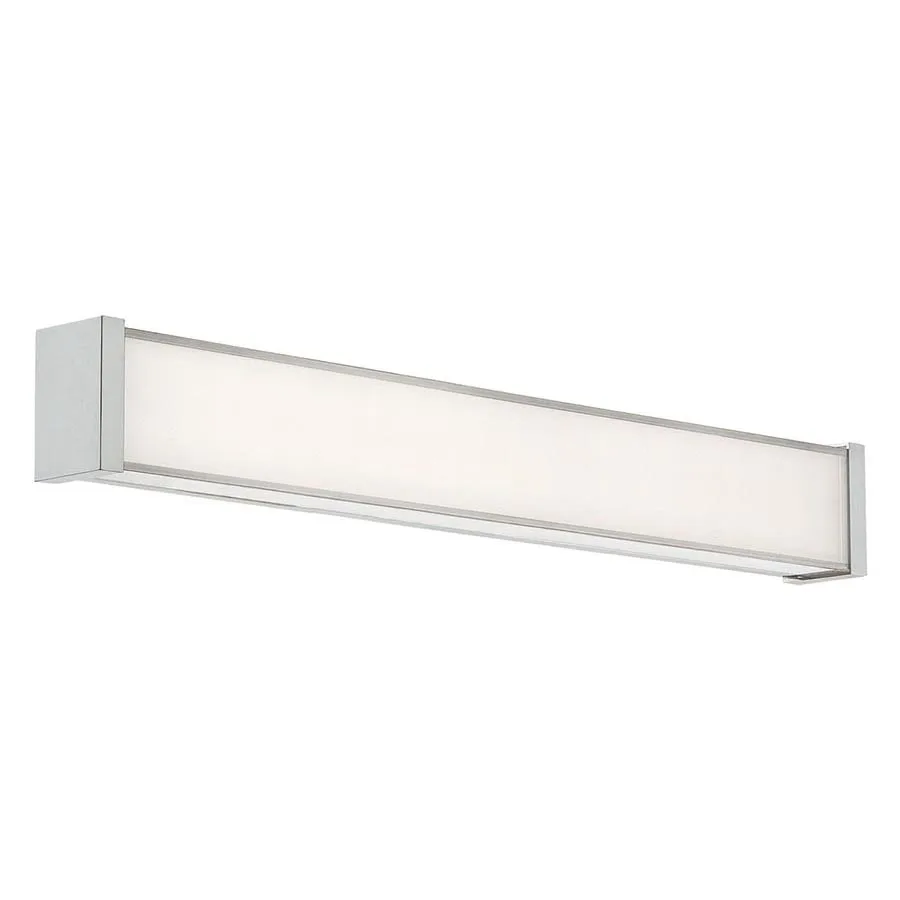 Svelte LED Bathroom Vanity in Brushed Nickel