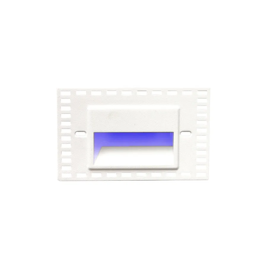 Led100 LED Step and Wall Light in White on Aluminum