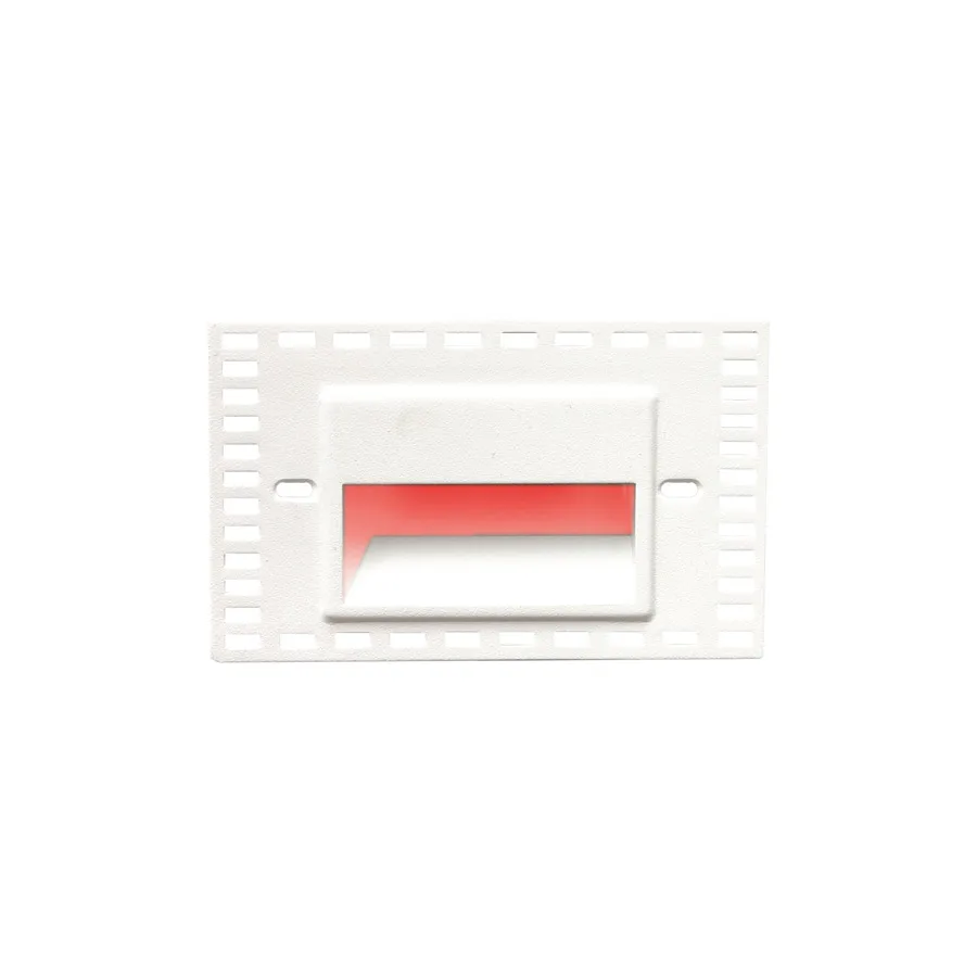 Led100 LED Step and Wall Light in White on Aluminum