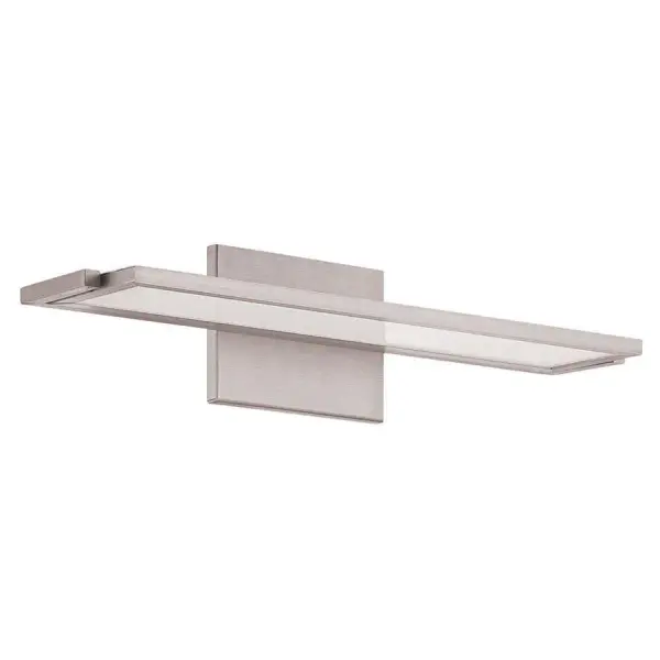Edge-lit LED panels provide a downward task light free of any hot spots. The luminaire can be rotated to provide direct or indirect illumination as the need arises.