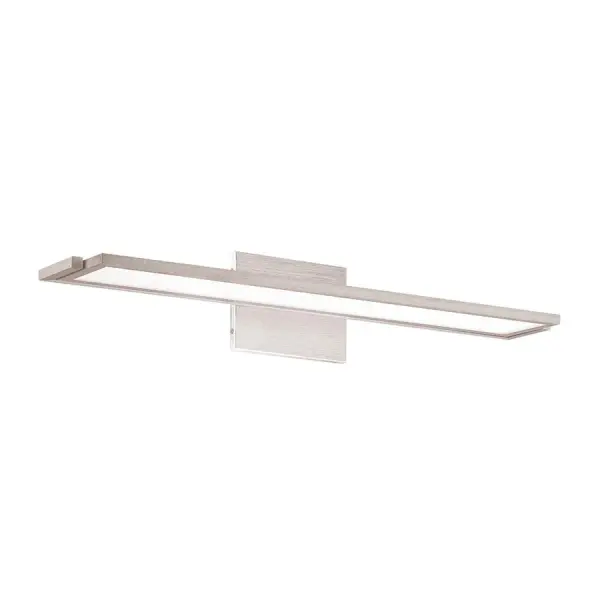 Edge-lit LED panels provide a downward task light free of any hot spots. The luminaire can be rotated to provide direct or indirect illumination as the need arises.