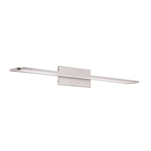 Edge-lit LED panels provide a downward task light free of any hot spots. The luminaire can be rotated to provide direct or indirect illumination as the need arises.