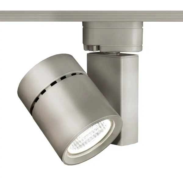 The Exterminator II offers superior light output in a compact, unobtrusive design. Available in four high powered LED outputs, for use with 120V track, the Exterminator II is available in H, J/J2, and L track configurations. Order according to track layout specifications. Collection: Exterminator Ii- 1052 Sub-Brand: WAC Lighting Finish: Brushed Nickel Notes: Exterminator Ii - 1052 Track Head With Flood Beam 3500K 85 Cri For L Track Width: 4.13" Height: 7.13" Length: 6.00" Weight: 4.76 lb Extension from Wall: 6.00" Bulbs Included Number of Bulbs: 1 Maximum Wattage: 46.00 W Bulb Type: Module Bulb Base: LED Module Light Source: LED Light Output: 3905.00 lm Delivered Lumens: 5280.00 lm Color Temperature: 3500 K CRI: 85 Dimmable Beam Spread: 56.00° Rated Average Life: 50000 Voltage: 120.00 V Material: Die-cast aluminum with removable front cap for easy change of lenses or accessories Country of Origin: Thailand Safety Listing: ETL, cETL Safety Rating: ETL, cETL Energy Star LED Manufacturer Warranty: 5 Year Functional, 2 Year Finish Instructions Parts Diagram