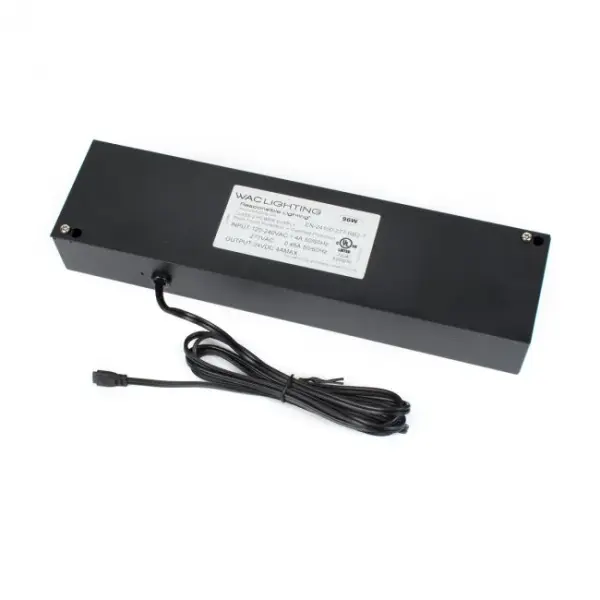 This class 2, UL & cUL listed enclosed electronic transformer is the perfect solution for wiring multiple low voltage fixtures.  Class 2 transformers are intrinsically safer transformers because they are compartmentalized to allow no greater than 5 amps of current to be drawn on each compartment.  Enclosure cover is easy to remove.  Transformer has knockouts on three sides with clips for line voltage wiring. Secondary wiring for class 2 transformers do not require conduit sheathed cable or clamp wiring techniques. This transformer has a low minimum load requirement of 1W to allow the use of LED products.  May be dimmed using an electronic low voltage dimmer.