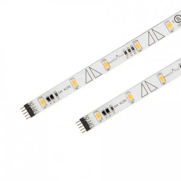 Professional grade white tape light that delivers optimal color consistency and brightness. An ideal system for task or accent lighting applications. Can be bent on field, make fun patterns and shapes, even spell your name out of InvisiLED® Tape Light.