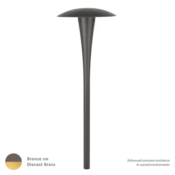 Simple, clean and efficient.  The WAC Landscape Lighting Linear Path and Area Lights offer an elegant option for outdoor path and area lighting for both homes and commercial spaces.  Made from durable K-alloy aluminum, this path light can conveniently tap into an existing 12V landscape lighting system.  The Area Light has a solid brass option which provides enhanced protection against corrosion in coastal or marine grade environments.