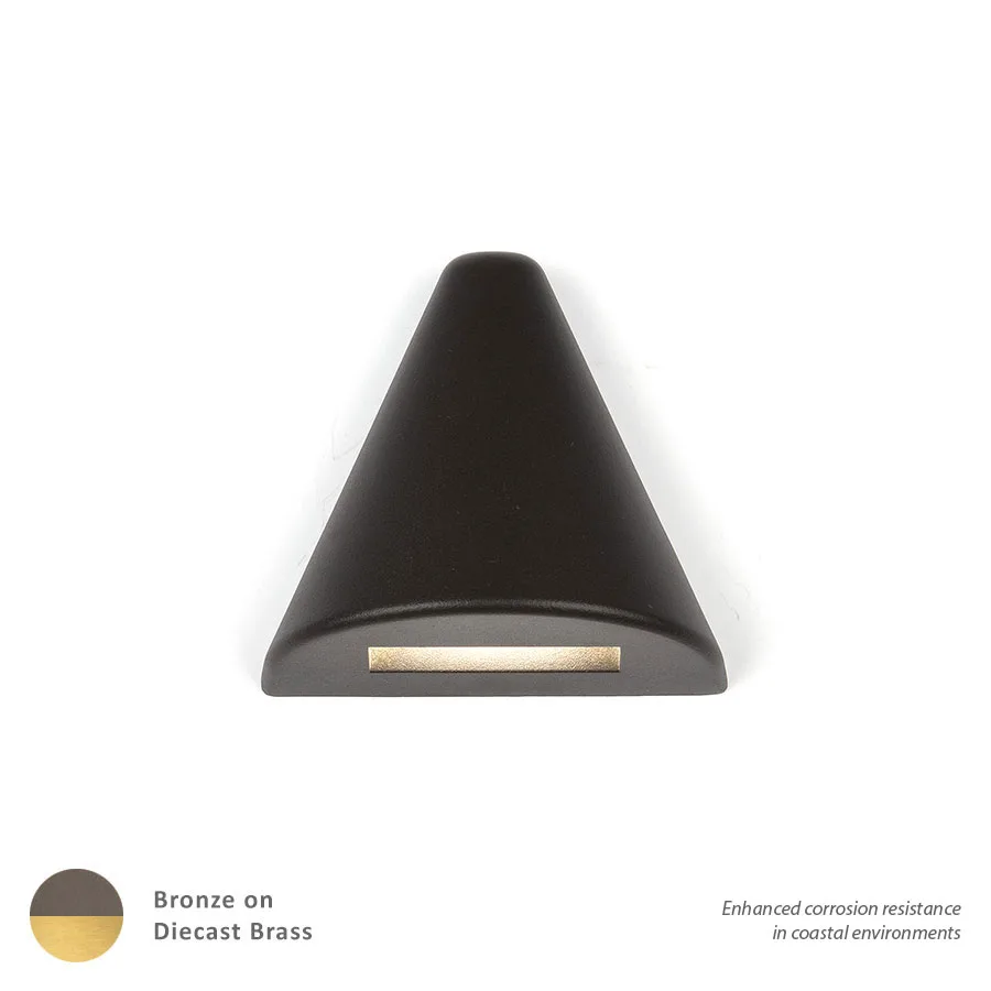 3021 LED Deck and Patio Light in Bronze on Brass