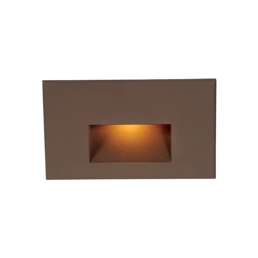 4011 LED Step and Wall Light in Bronze on Aluminum