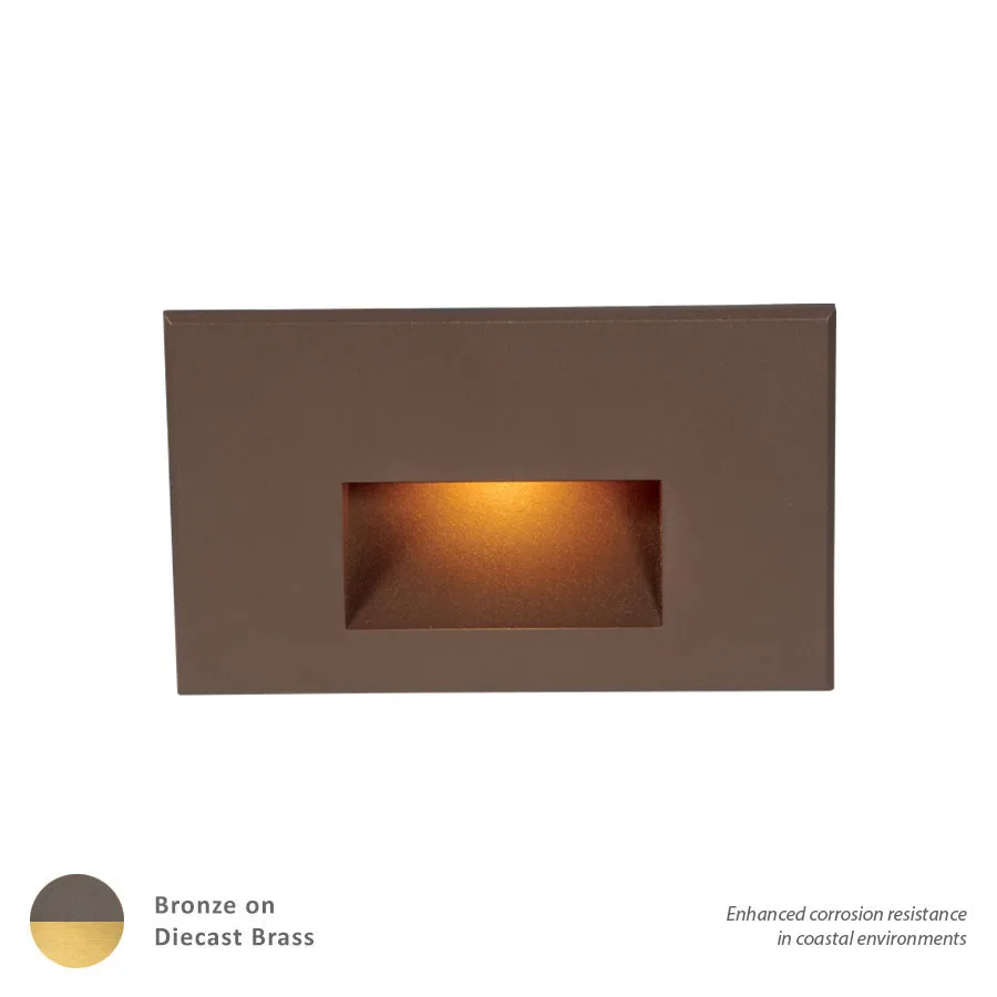 4011 LED Step and Wall Light in Bronze on Brass