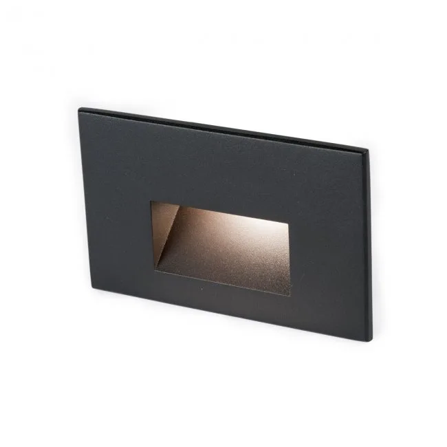 4011 LED Step and Wall Light in Black on Aluminum