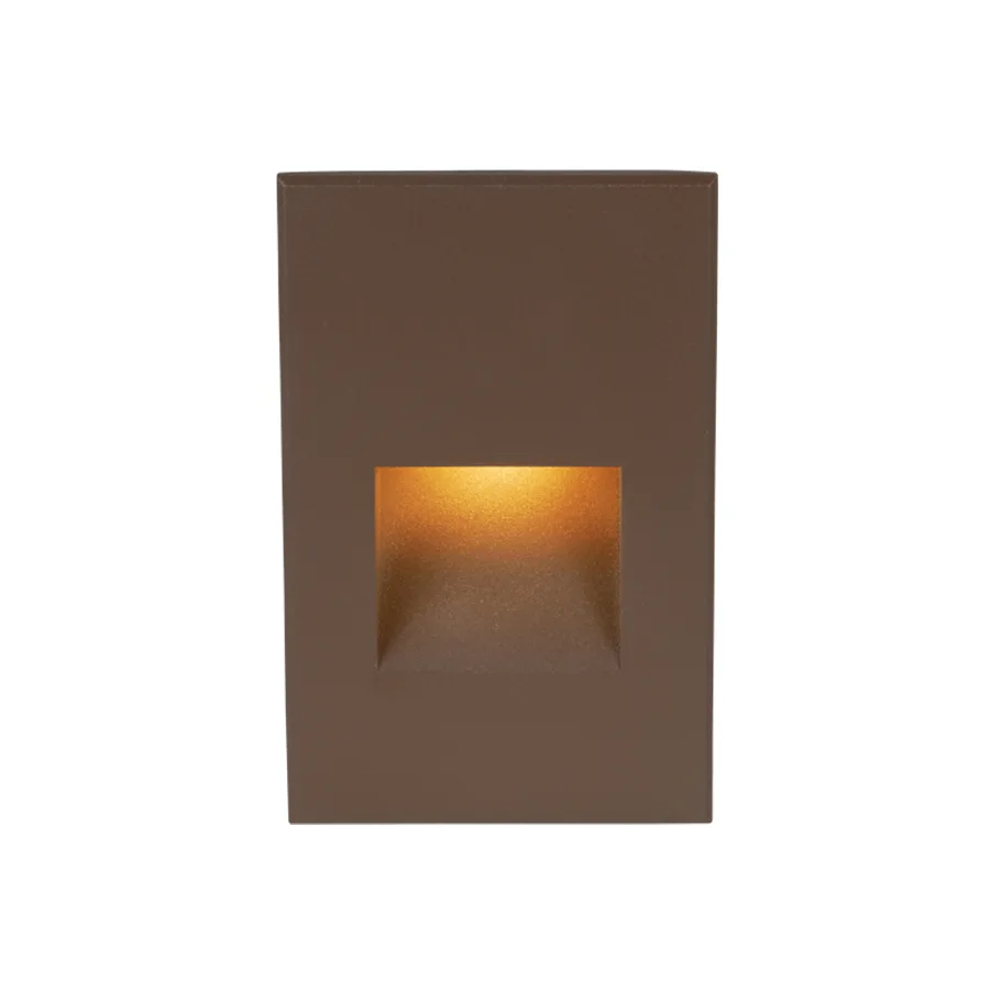 4021 LED Step and Wall Light in Bronze on Aluminum