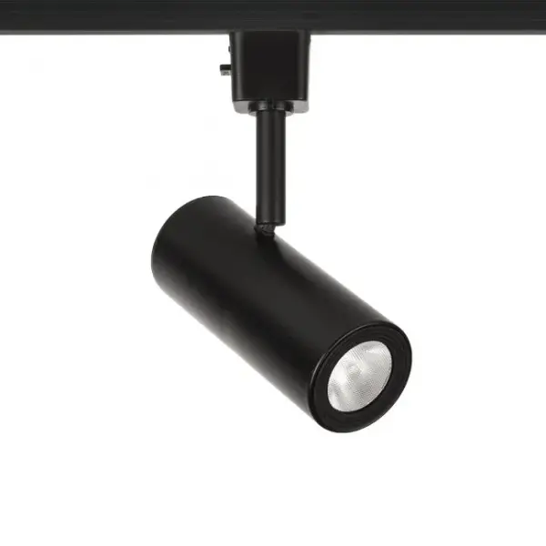 Silo offers superior light output in a small, sleek design. Engineered synthesis of driver, single point source LED, optical and thermal management in a slender die-cast housing. Ideal for residential, retail and lower mounting height commercial applications. Collection: Silo Sub-Brand: WAC Lighting Finish: Black Notes: Silo X20 Adjustable Beam Track Luminaire 2700K In Black Width: 2.00" Height: 7.13" Length: 5.00" Weight: 0.84 lb Extension from Wall: 5.00" Bulbs Included Number of Bulbs: 1 Maximum Wattage: 10.00 W Bulb Type: Module Bulb Base: LED Module Light Source: LED Light Output: 1053.00 lm Delivered Lumens: 790.00 lm Color Temperature: 3000 K CRI: 90 Dimmable Beam Spread: 35.00° Rated Average Life: 50000 Voltage: 120.00 V Material: Die-cast aluminum with removable front cap for easy change of lenses or accessories Country of Origin: Thailand Safety Listing: UL, cUL Safety Rating: ETL, cETL LED Manufacturer Warranty: 5 Year Functional, 2 Year Finish Parts Diagram