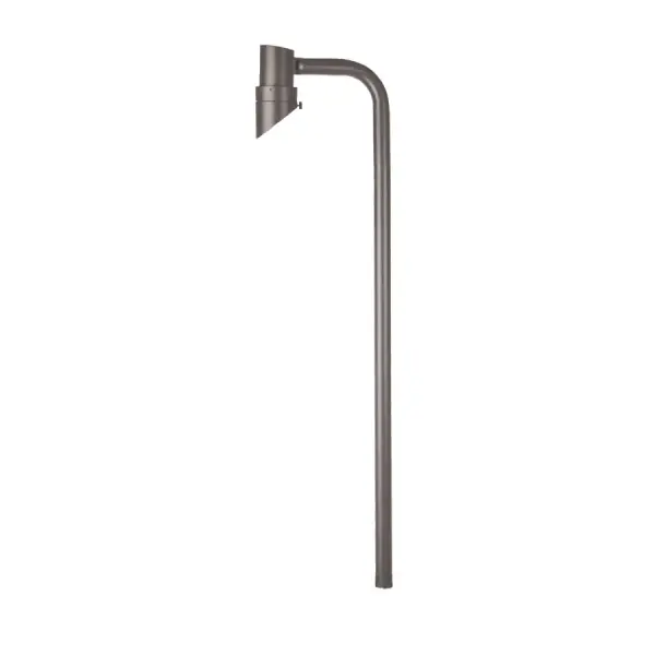 The Miniature Accent Path Light features convenient control of your landscape lighting. A solid die-cast adjustable stem contains LED miniature accent lights with integral dimming and beam angle control. The accent light is fully rotatable to illuminate an area of your choice. Path light includes three stems of 6", 12" and 24" for a maximum height of 48". Connects to a 12V landscaping electrical system. Transformer is necessary but not included. Collection: Mini Path Sub-Brand: Landscape Finish: Bronze on Aluminum Notes: Mini Accent LED 12V Single Path Light 2700K In Bronze Width: 9.00" Height: 50.00" Length: 2.38" Weight: 1.24 lb Extension from Wall: 2.38" Bulbs Included Number of Bulbs: 1 Maximum Wattage: 7.00 W Bulb Type: Module Bulb Base: LED Module Light Source: LED Light Output: 450.00 lm Delivered Lumens: 45.00 lm Color Temperature: 2700 K CRI: 85 Dimmable Beam Spread: 50.00° Rated Average Life: 60000 Voltage: 9.00 V Material: Solid die-cast corrosion resistant aluminum Country of Origin: Thailand Safety Listing: UL, cUL Safety Rating: UL, cUL LED Manufacturer Warranty: 5 Year Functional, 2 Year Finish Parts Diagram