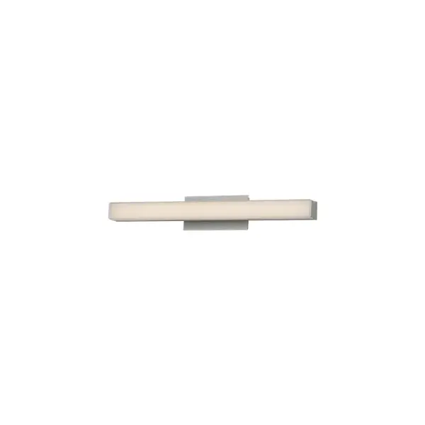 A beautiful bar of pure LED light radiates through the co-extruded acrylic diffuser for brighter illumination, and an adjustable back plate adds versatility to this design's many attributes. It's a clean modern sconce anywhere you mount it.