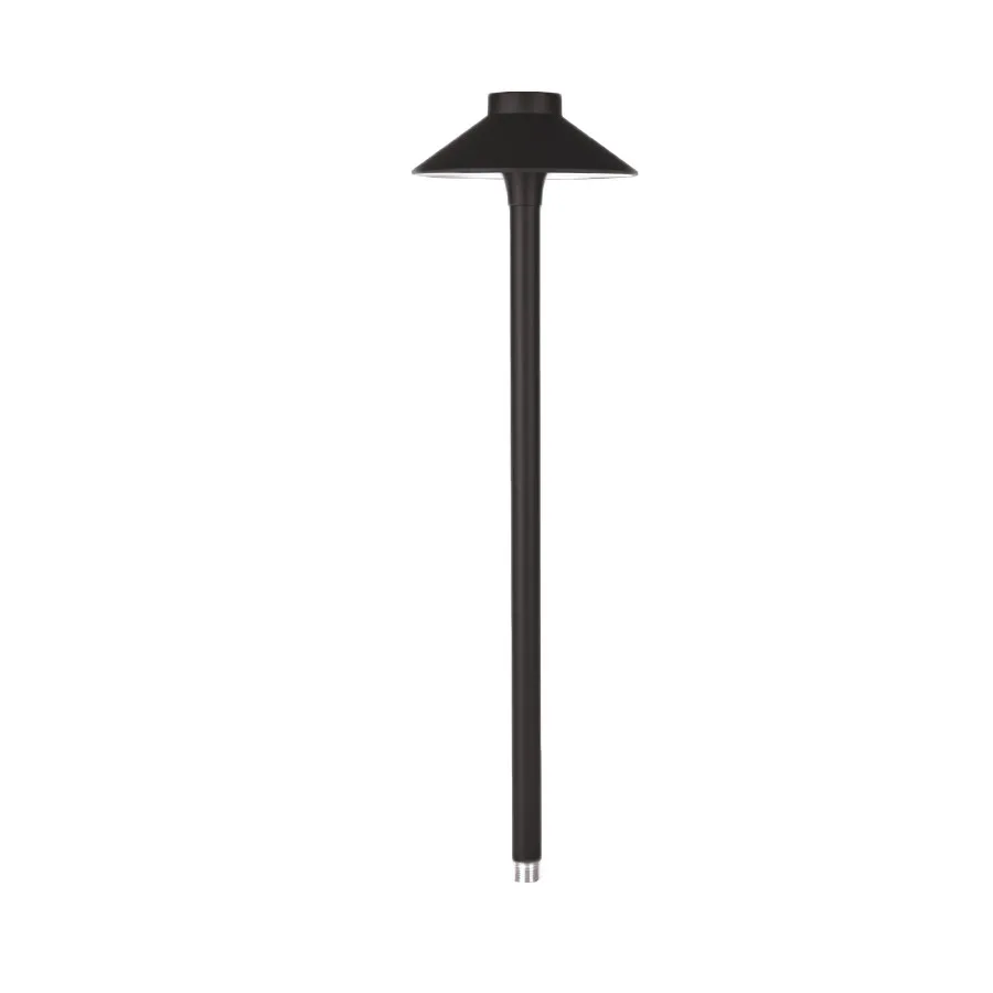 Tiki LED Area Light in Black on Aluminum