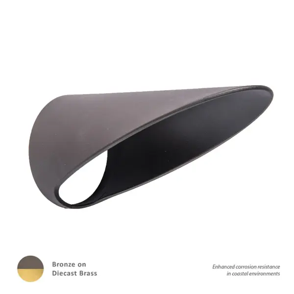 This long cowl for the 5011/5012 Accent Light reduces glare by increasing the cutoff angle for light.