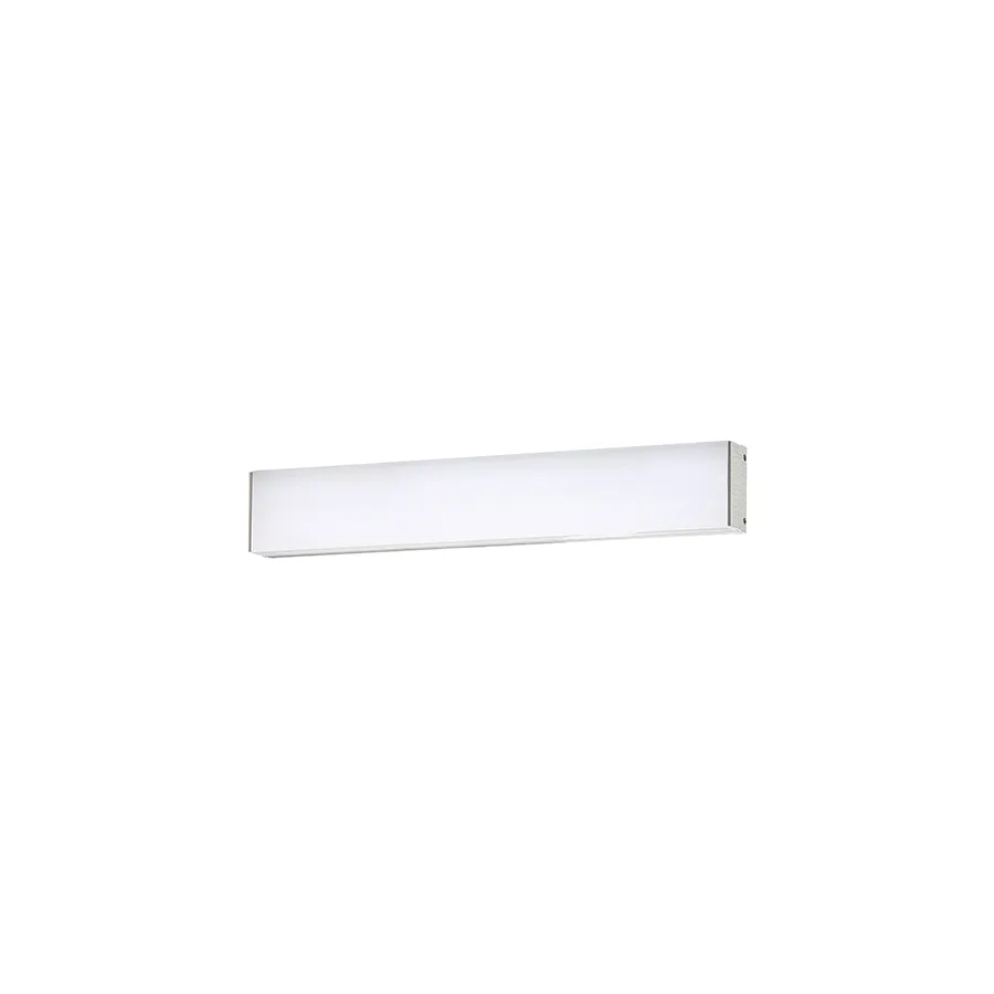 Strip LED Bathroom Vanity in Brushed Aluminum