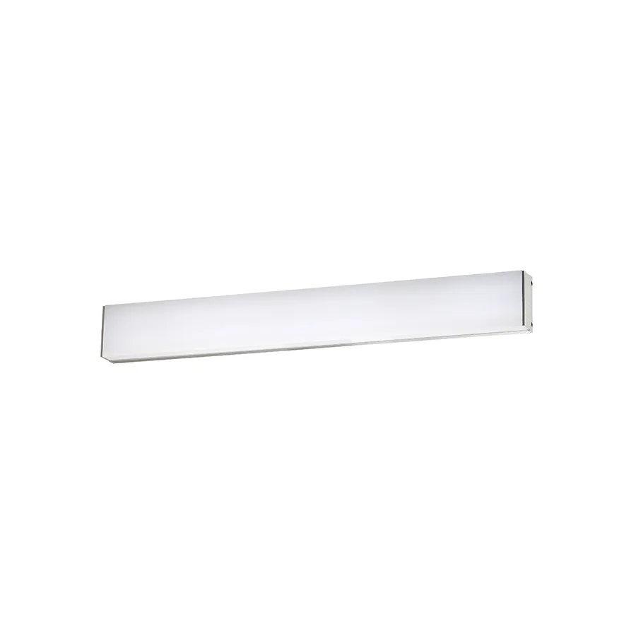 Strip LED Bathroom Vanity in Brushed Aluminum