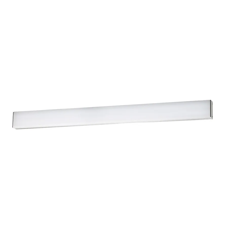 Strip LED Bathroom Vanity in Brushed Aluminum