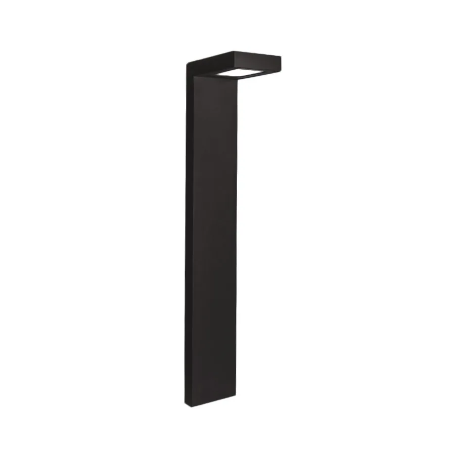 Ledge LED Path Light in Black on Aluminum