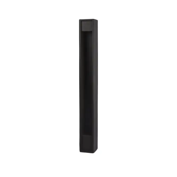 A slim column of light spreads warm illumination throughout your outdoor landscape with the Gate LED Bollard. A modern statement, the Gate features an optional back panel to toggle back illumination on and off. Integrated LEDs ensure a long lasting energy-efficient and maintenance-free illumination. Collection: Gate Sub-Brand: Landscape Finish: Black on Aluminum Notes: Gate LED 12V Bollard 3000K In Black Width: 3.00" Height: 27.00" Length: 3.00" Weight: 7.56 lb Extension from Wall: 3.00" Bulbs Included Number of Bulbs: 1 Maximum Wattage: 7.00 W Bulb Type: Module Bulb Base: LED Module Light Source: LED Light Output: 140.00 lm Delivered Lumens: 115.00 lm Color Temperature: 3000 K CRI: 90 Dimmable Rated Average Life: 60000 Voltage: 9.00 V Material: Solid die-cast corrosion resistant aluminum Country of Origin: Thailand Safety Listing: UL, cUL Safety Rating: UL, cUL LED Manufacturer Warranty: 5 Year Functional, 2 Year Finish Parts Diagram