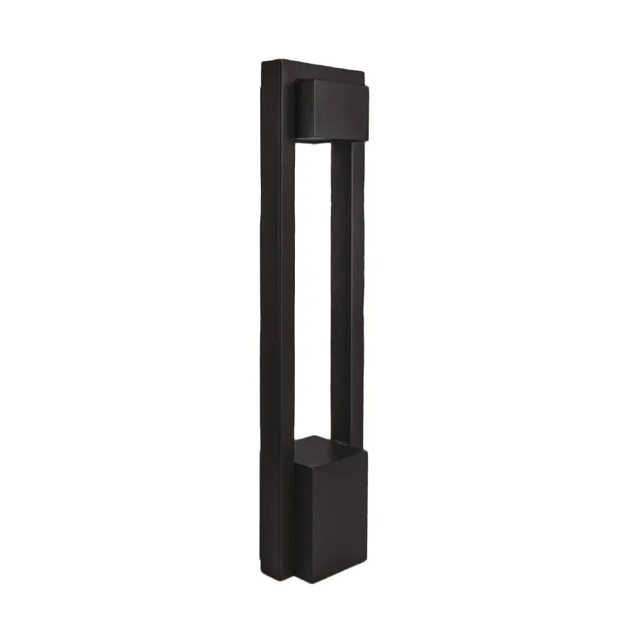 Archetype LED Bollard in Black on Aluminum