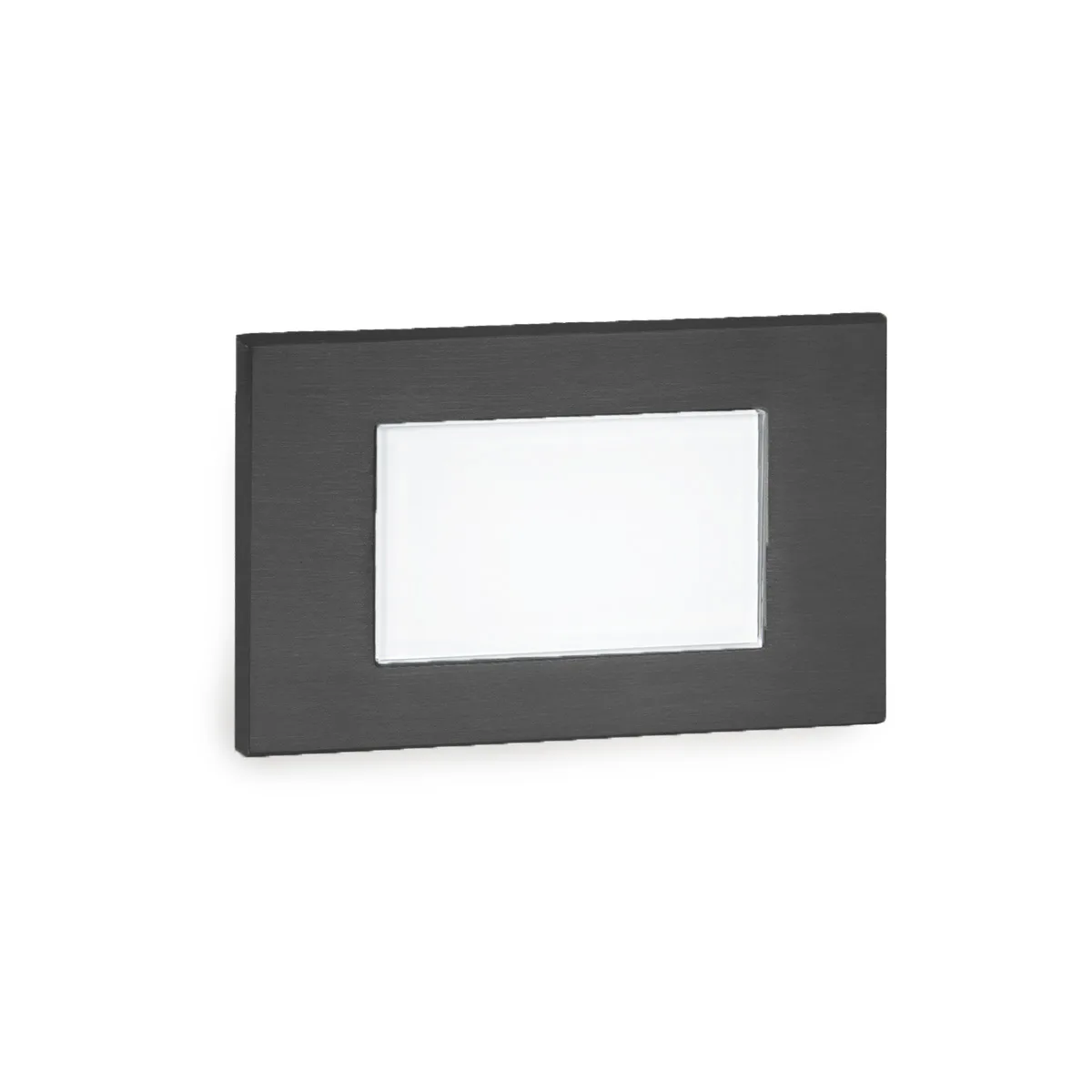 4071 LED Step and Wall Light in Black on Aluminum