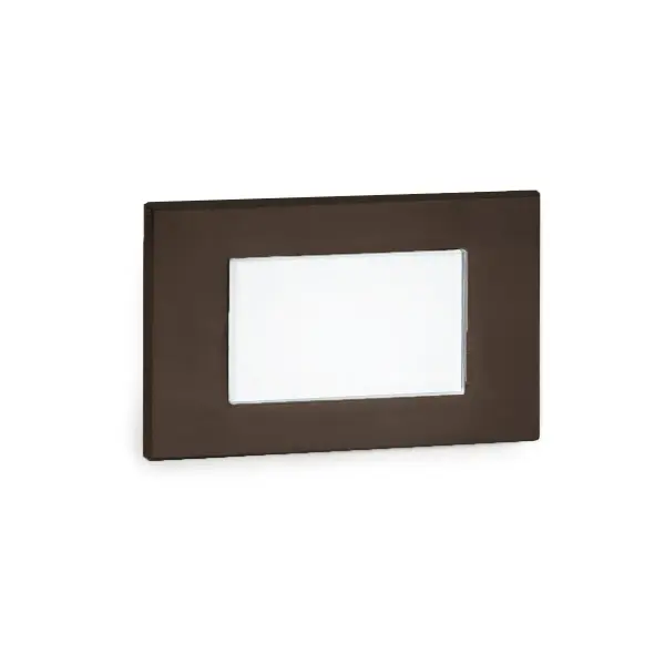 WAC Lighting Step and Wall Lights are designed to seamlessly blend into any architecture featuring a sleek interchangeable magnetic faceplate with no visible hardware. These luminaires offer enhanced energy-efficient functionality and optimized light output to adequately illuminate stairs, walls and walkways with little or no glare. Light engine is IP66 Rated for both indoor and outdoor applications. Collection: 4071 Sub-Brand: Landscape Finish: Bronze on Aluminum Notes: LED Low Voltage Diffused Step And Wall Light Amber In Bonze Width: 3.13" Height: 1.50" Length: 5.00" Weight: 0.40 lb Extension from Wall: 5.00" Bulbs Included Number of Bulbs: 1 Maximum Wattage: 2.00 W Bulb Type: Module Bulb Base: LED Module Light Source: LED Light Output: 38.00 lm Delivered Lumens: 38.00 lm CRI: 90 Dimmable Rated Average Life: 60000 Voltage: 9.00 V Material: Corrosion resistant aluminum alloy Country of Origin: China Safety Listing: UL, cUL Safety Rating: UL, cUL ADA LED Manufacturer Warranty: 10 Year Parts Diagram