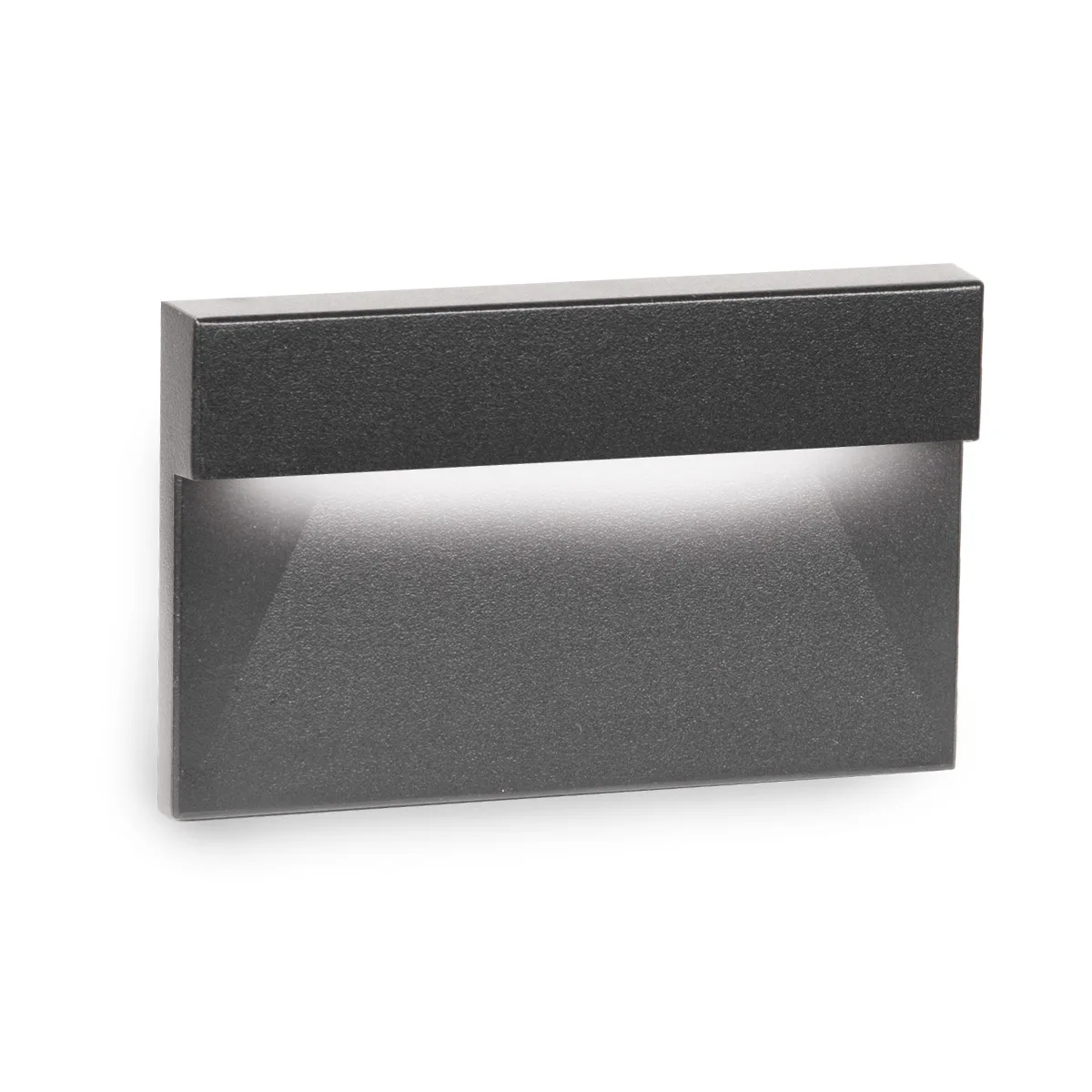 Ledme Step And Wall Lights LED Step and Wall Light in Black on Aluminum
